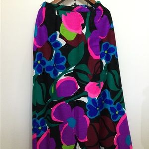 Vintage Colorful Maxi Skirt